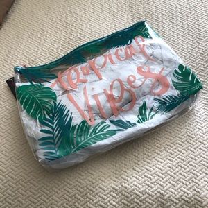 Tropical Vibes Clear Swimsuit Pouch